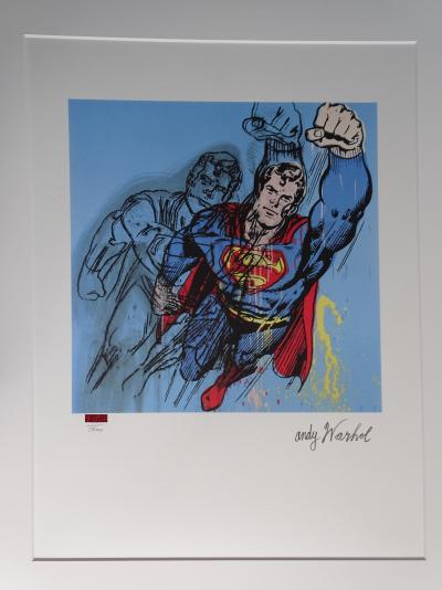 Andy Warhol - Superman - Lithographie signée et numérotée à la main