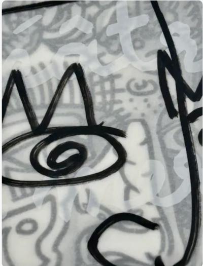 Robert Combas - Théâtre de la mer - 2018 - Dessin au feutre - Signé 2