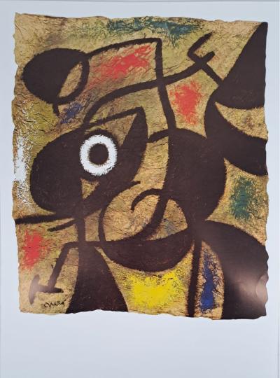 Joan Miro (d’après) - Femme oiseau - Impression d’art signée
