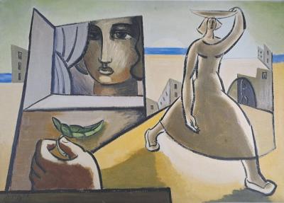 Léopold Survage (d’après) - Femme à la fenêtre - Impression d’art signée