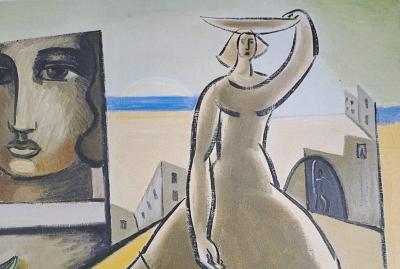 Léopold Survage (d’après) - Femme à la fenêtre - Impression d’art signée 2