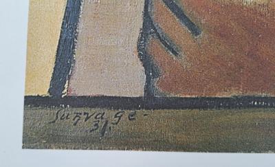 Léopold Survage (d’après) - Femme à la fenêtre - Impression d’art signée 2