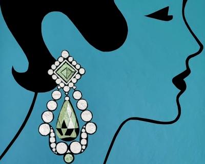 Onna Medeis, Les bijoux volés 2, sérigraphie rehaussée, 2025 2