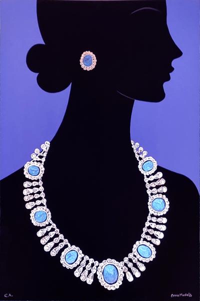 Onna Medeis, Les bijoux volés 1, sérigraphie rehaussée, 2025 2