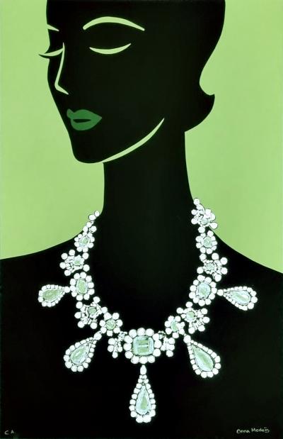 Onna Medeis, Les bijoux volés 3, sérigraphie rehaussée, 2025 2