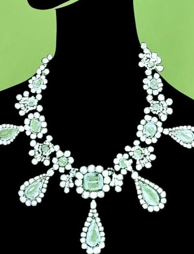 Onna Medeis, Les bijoux volés 3, sérigraphie rehaussée, 2025 2