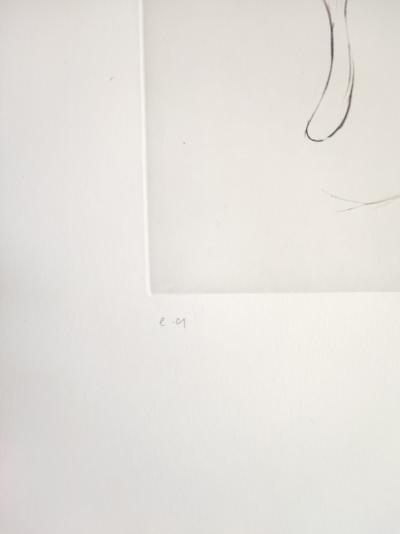 Hans BELLMER - Les yeux bleus -  1971 - Gravure , Signée , numerotée 2