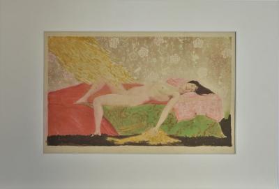 Alexandre Lunois  (1863-1916) - Lithographie Couleurs - Danaé (1894) 2