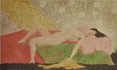 Alexandre Lunois  (1863-1916) - Lithographie Couleurs - Danaé (1894) 2