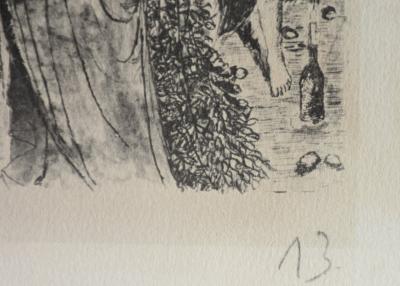 Paul Delvaux – Les Astronomes, 1963 – Gravures originales recto verso 2