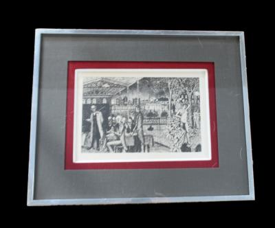 Paul Delvaux – Les Astronomes, 1963 – Gravures originales recto verso 2