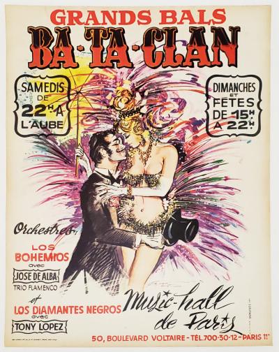 José Carvallo, Grands Bals du Ba-Ta-Clan, affiche, 1970 2