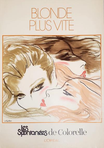 Antonio Lopez, L’Oréal, Blonde Plus Vite, affiche, 1970 2