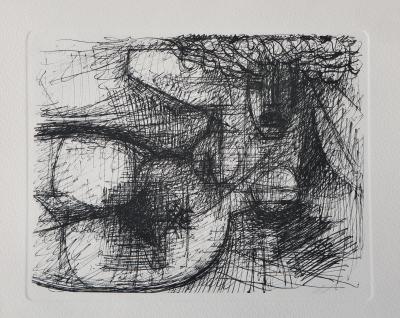 Marcel GROMAIRE : Modèle nu couché, Gravure, 1952 2
