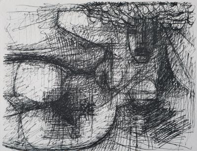 Marcel GROMAIRE : Modèle nu couché, Gravure, 1952 2
