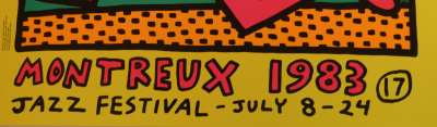 Keith HARING - Festival de Jazz de Montreux,1983, Sérigraphie 2