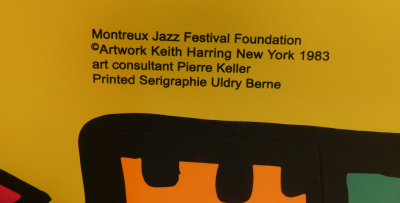 Keith HARING - Festival de Jazz de Montreux,1983, Sérigraphie 2