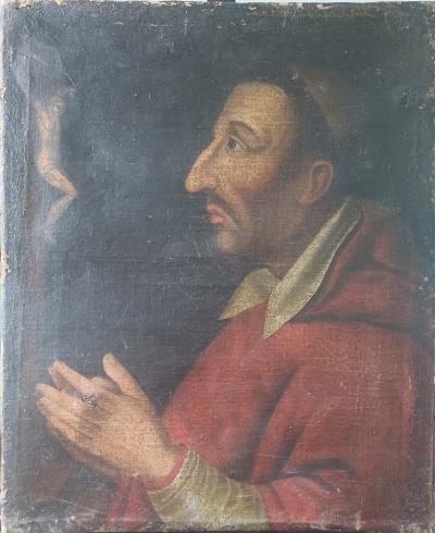 Portrait de St Charles Borromée  XVIe 2