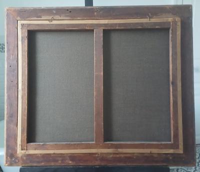 Antonio Cortes - les chevaux de halage - Huile sur toile encadré 2