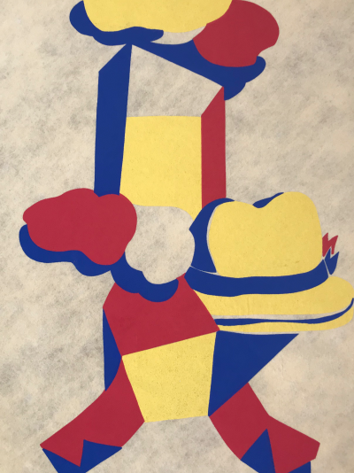 Vilma PASQUALINI - Composition au chapeau, 1973 - Gravure sur papier coton signée à la main. 2