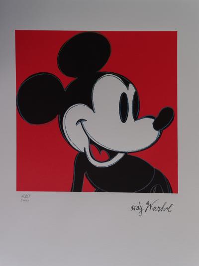 Andy Warhol (d’après) , Mickey Mouse, Lithographie 2