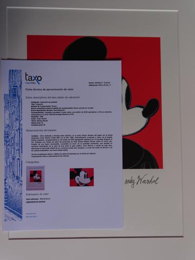 Andy Warhol (d’après) , Mickey Mouse, Lithographie 2