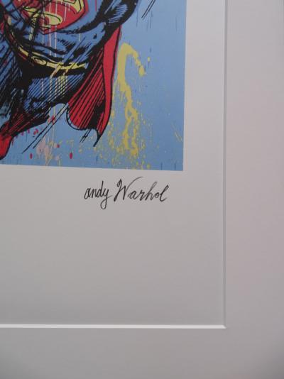 Andy Warhol - Superman - Lithographie signée et numérotée à la main 2