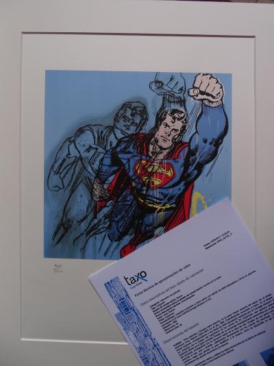 Andy Warhol - Superman - Lithographie signée et numérotée à la main 2
