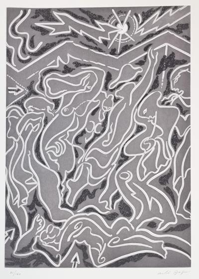 André Masson, Châtiment des servantes (l’Odyssée), eau-forte, 1978 2