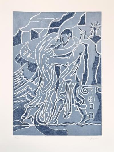 André Masson, Retrouvailles des époux (l’Odyssée), eau-forte et boite série, 1978 2