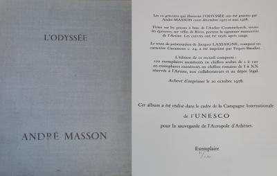 André Masson, Retrouvailles des époux (l’Odyssée), eau-forte et boite série, 1978 2