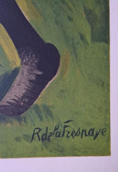 Roger de la FRESNAYE (d’après) - La gardeuse de moutons - Lithographie signée 2