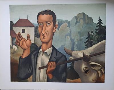Roger de la FRESNAYE (d’après) - Le bouvier - Lithographie signée 2