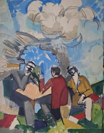 Roger de la FRESNAYE (d’après) - La conquête de l’air - Lithographie 2