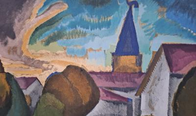 Roger de la FRESNAYE (d’après) - Arrivée au village - Lithographie signée 2