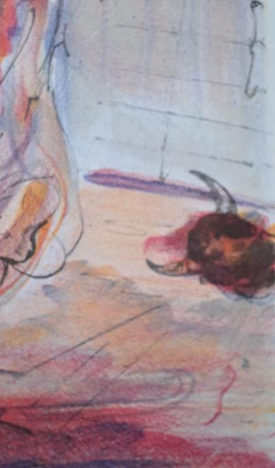 Jacques Birr - La découpe du trophée - Lithographie originale 2