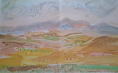 Jacques Birr - Paysage au petit matin - Lithographie originale 2