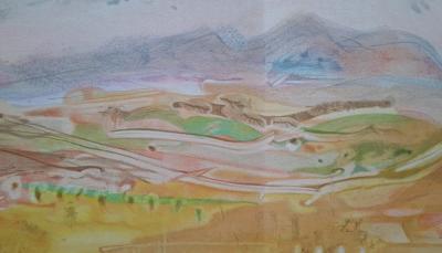 Jacques Birr - Paysage au petit matin - Lithographie originale 2