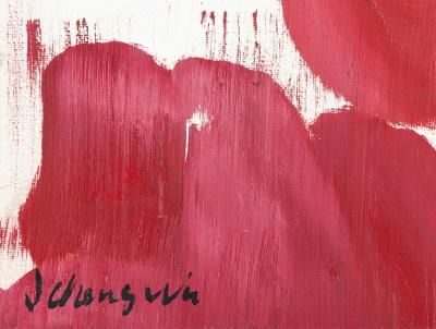 Jhy Cheng WU- Tulipes - Huile sur toile - Signée 2