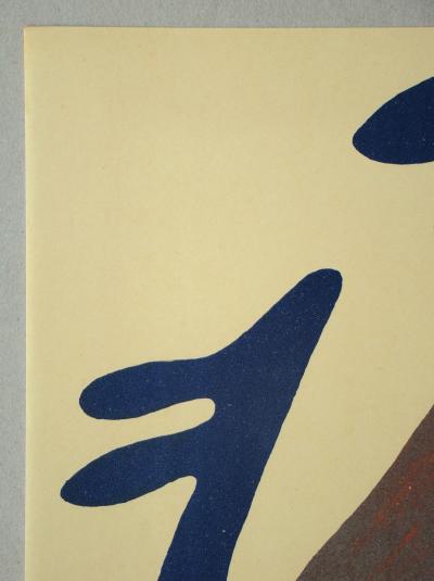 Jean ARP - Head, torso and navel on table, 1962 - Original lithograph 2