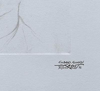 Ernest PIGNON-ERNEST - Portrait de Rimbaud - Estampe originale signée dans la planche 2