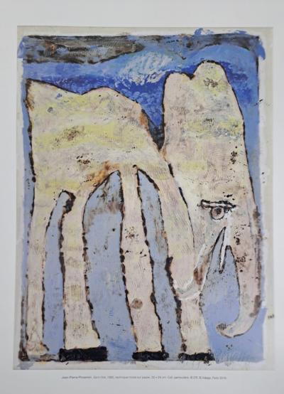 Jean-Pierre Pincemin (d’après) - Éléphant  - Impression d’art signée 2