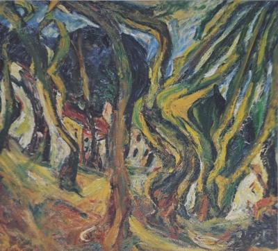 Soutine (d’après) - Les platanes à Ceret - Impression d’art signée 2