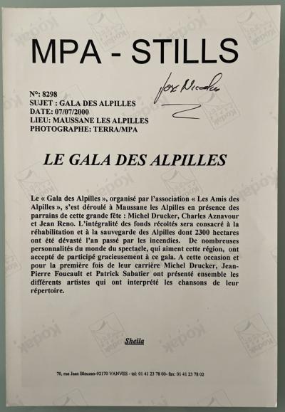 José Nicolas - Le Gala des Alpilles, 7 juillet 2000 - Tirage argentique 2