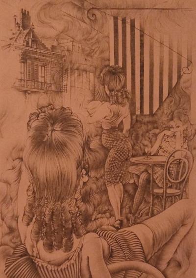 Hans BELLMER -  Le feu de Marseille, 1972 - Gravure 2