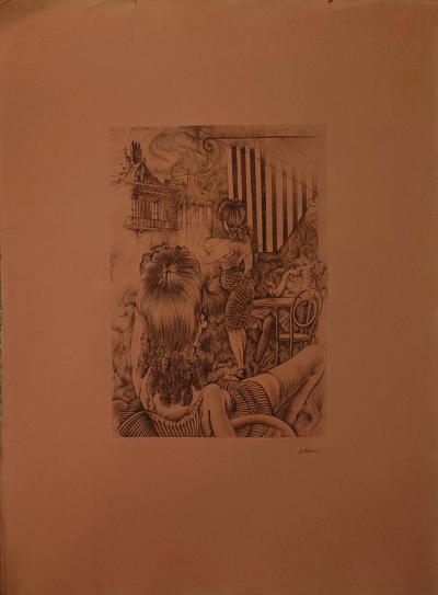Hans BELLMER -  Le feu de Marseille, 1972 - Gravure 2