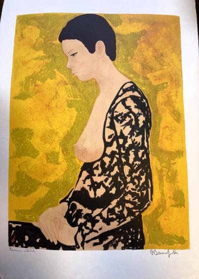 Alain BONNEFOIT - Dentelle, 1974, lithographie originale signée 2