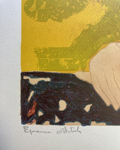 Alain BONNEFOIT - Dentelle, 1974, lithographie originale signée 2