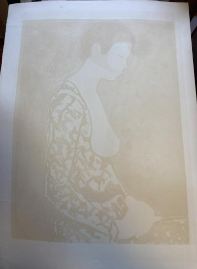 Alain BONNEFOIT - Dentelle, 1974, lithographie originale signée 2