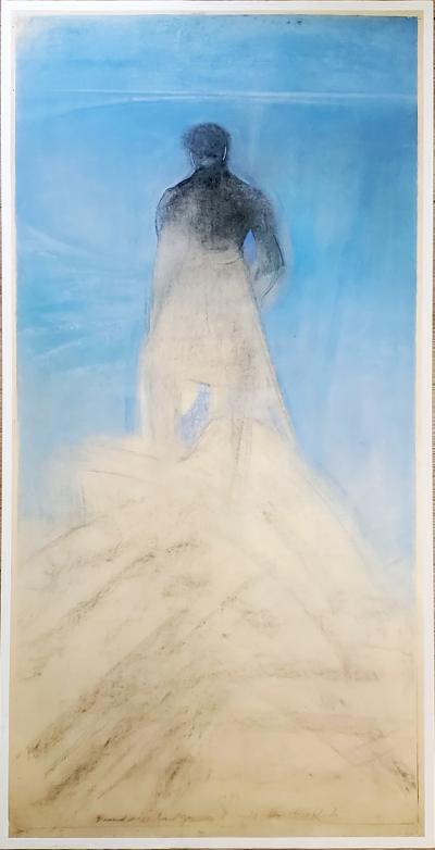 Piero Guccione, Pastel, state proof poster, 1988 2